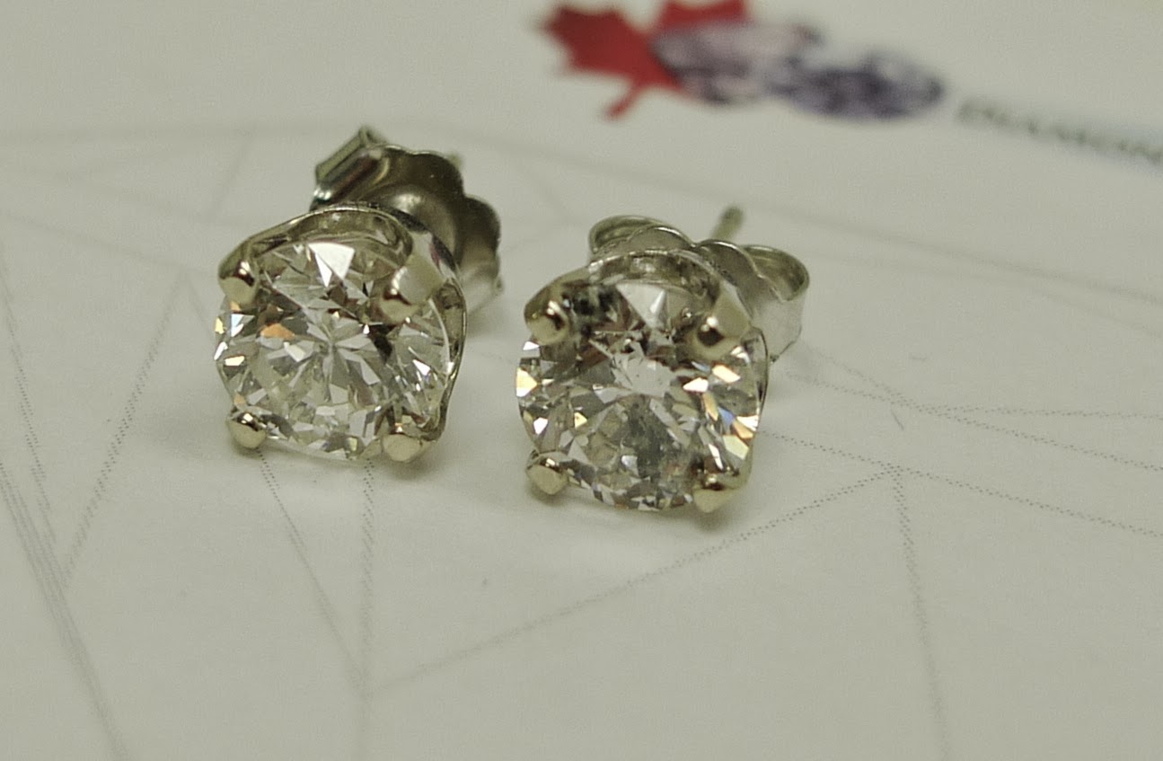 Maurice Ltd. Watch Swap Cafe Estate Diamond Stud Earrings 2.02cts