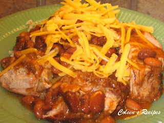 PORK AND PINTOS IN GRAVY