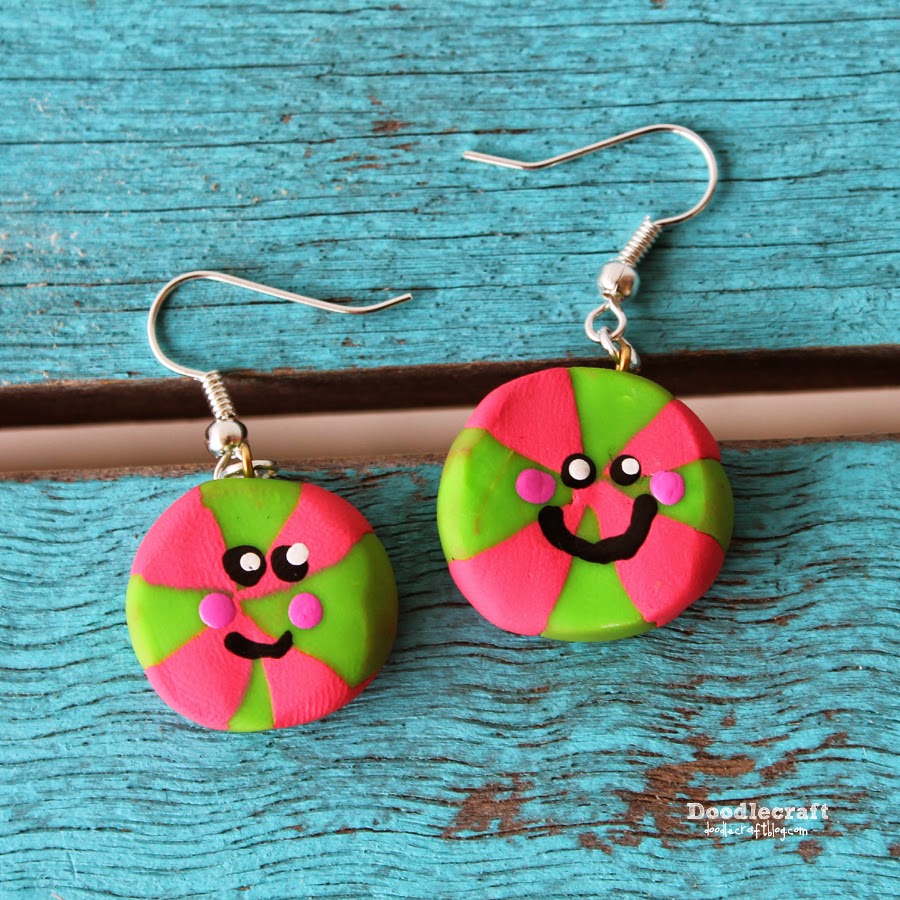 Peppermint Candy Kawaii Earrings!