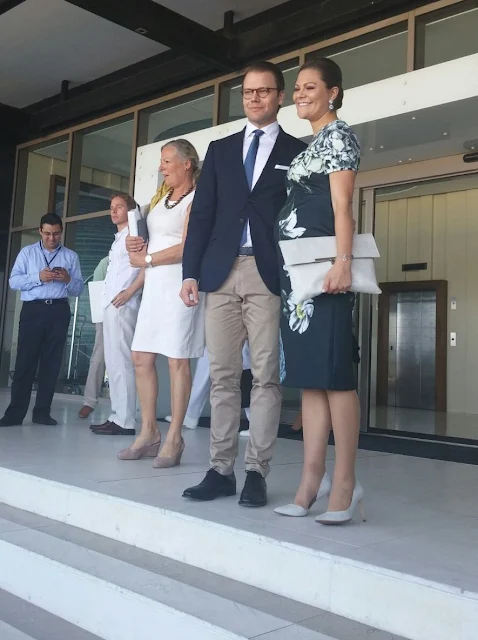 Crown Princess Victoria of Sweden and Prince Daniel arrived to Agencia Colombiana para la Reintegración (Agency for Reintegration) in Cartagena, Colombia.