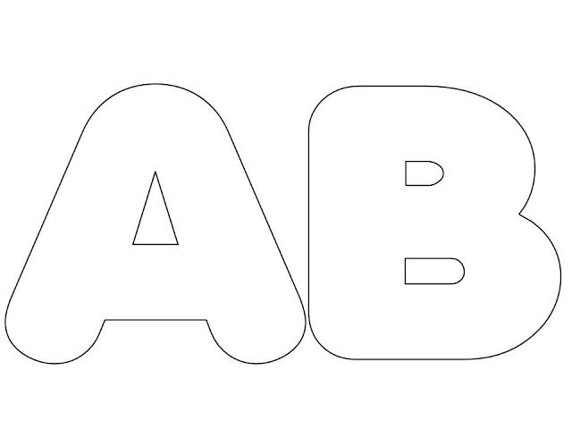 Moldes de letras tamanho grande para você imprimir! Molde de alfabeto  tamanho grande-ESPAÇO EDUCAR