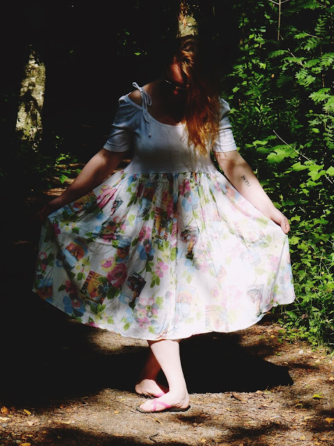 helppo DIY - Paidasta ja hameesta mekko