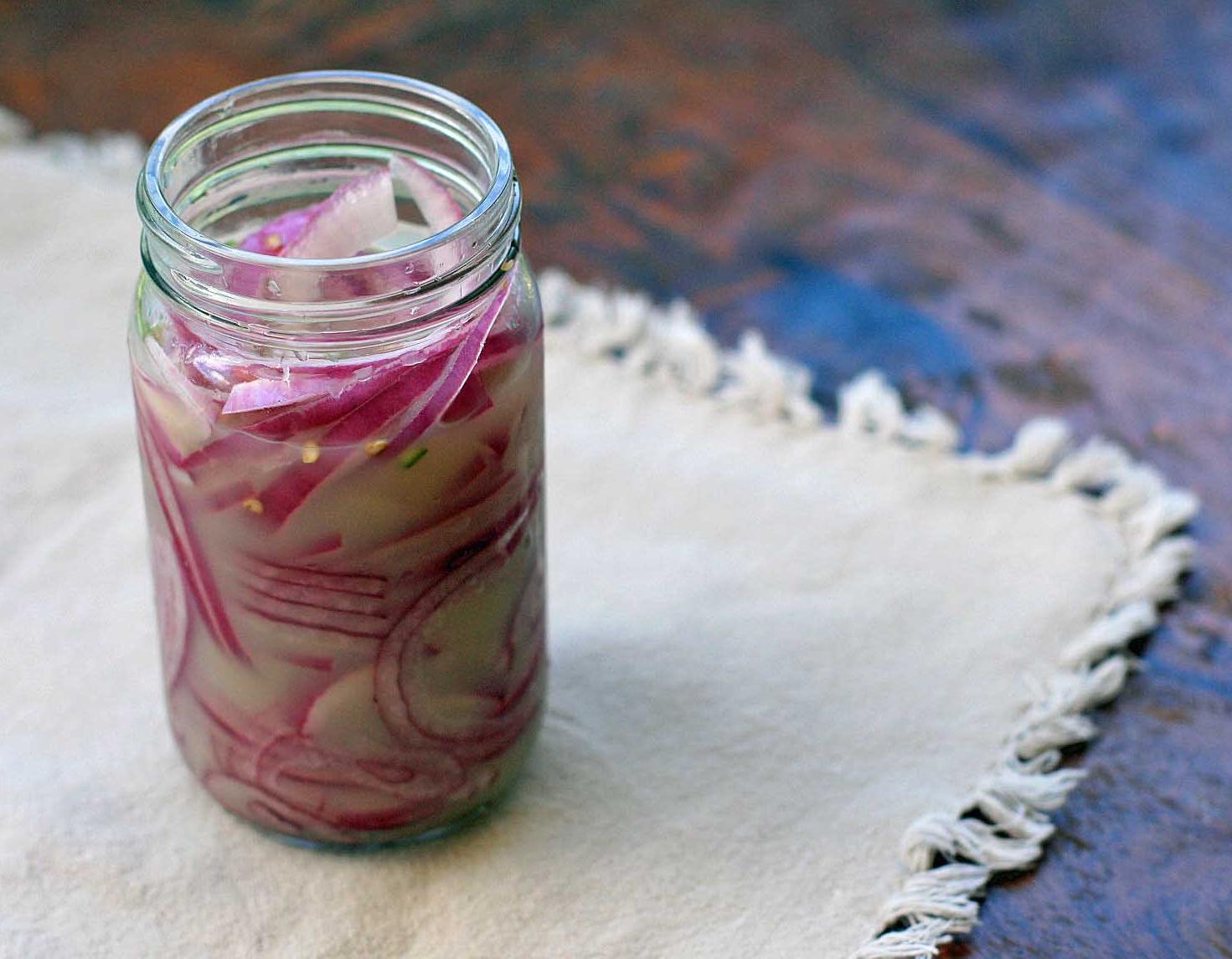 Good Bread Good Meat Good God Let's Eat Pickled Red Onions in Hot