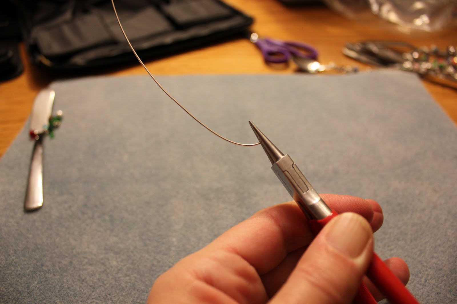 La Joie! Everyday Joy.... Beaded Jelly Spoon & Butter Knife