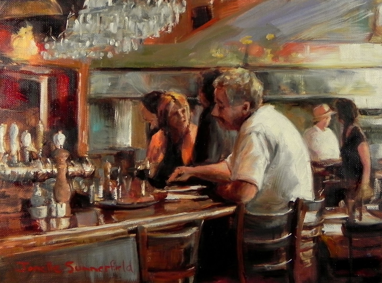Jonelle Summerfield Oil Paintings: The Diner