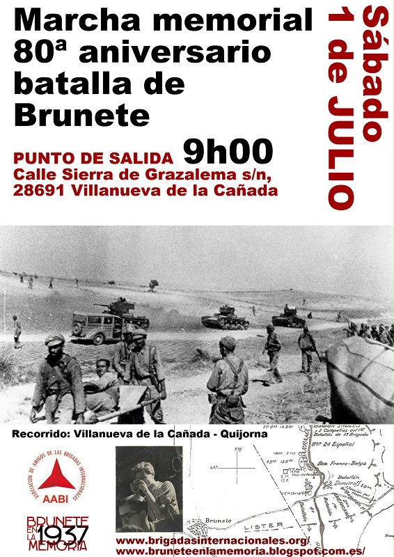 1 de julio 80 aniversario de la batalla de Brunete
