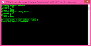 Pointer, struktur data, array