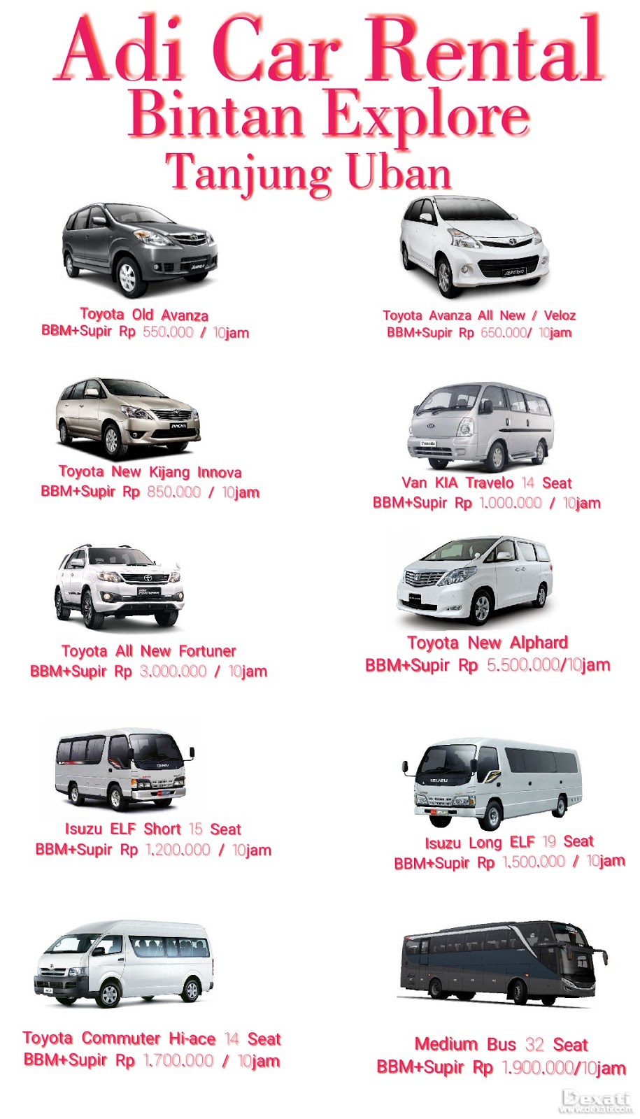 Rental Mobil Tanjung Uban