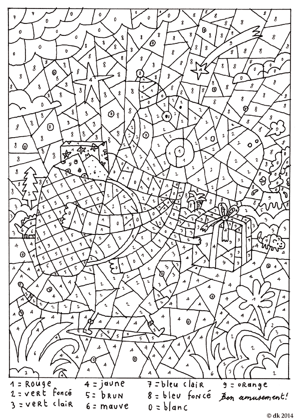carnet de campagne Coloriage magique