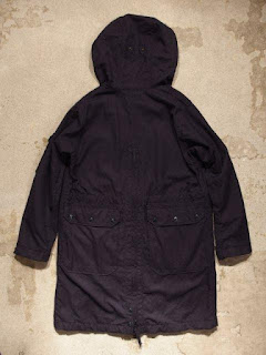 Engineered Garments "Over Parka in Dk.Navy Uniform Serge"