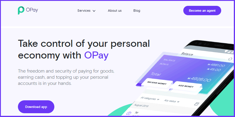 OPay lets you send and receive money from any bank in Nigeria