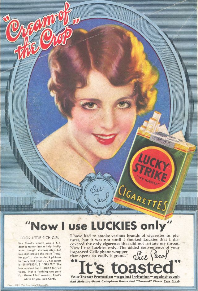 40 Vintage Tobacco Advertisements Featuring Female Movie Stars From the
