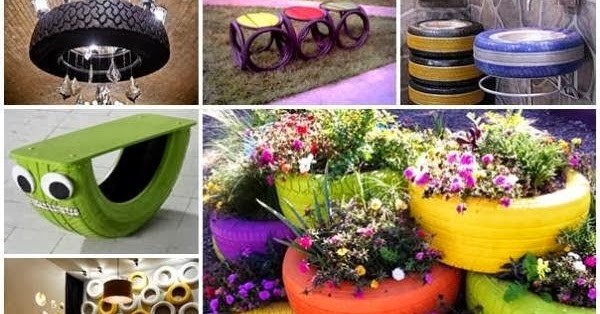 دهشة&quot;daahsha&quot; افكار فنية مختلفة للأعادة أستخدام أطارات السيارات التالفة