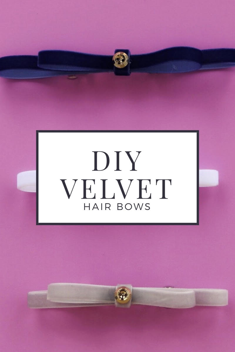 DIY Velvet Bows — The Yellow Spectacles