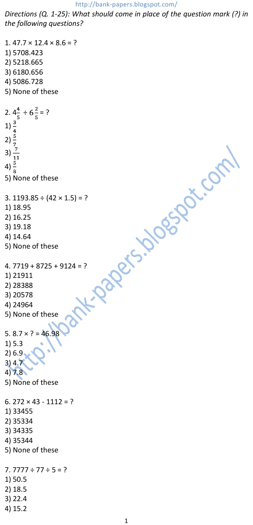 Indusind Bank Question Papers Indusind Bank Question Papers