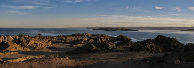 Uitsig van Sharkeiland, Luderitz.