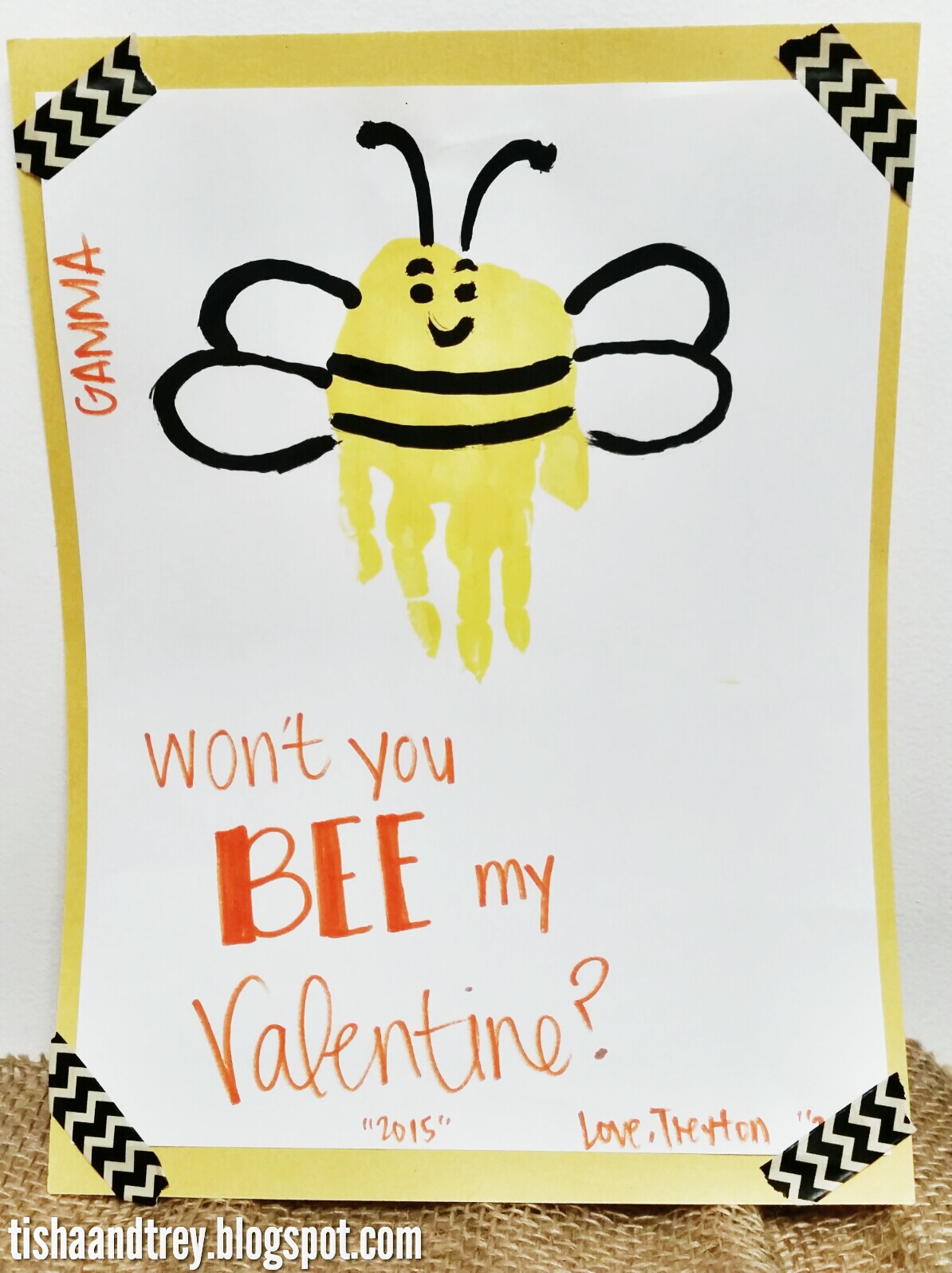 tishaandtrey: Valentine's Day Handprint Art
