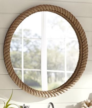 pottery barn rope mirror