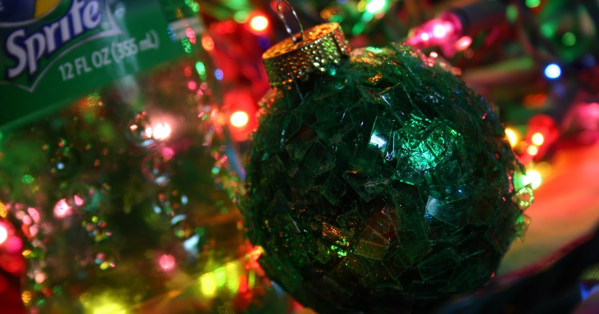 Soda Bottle Ball (or ornament )