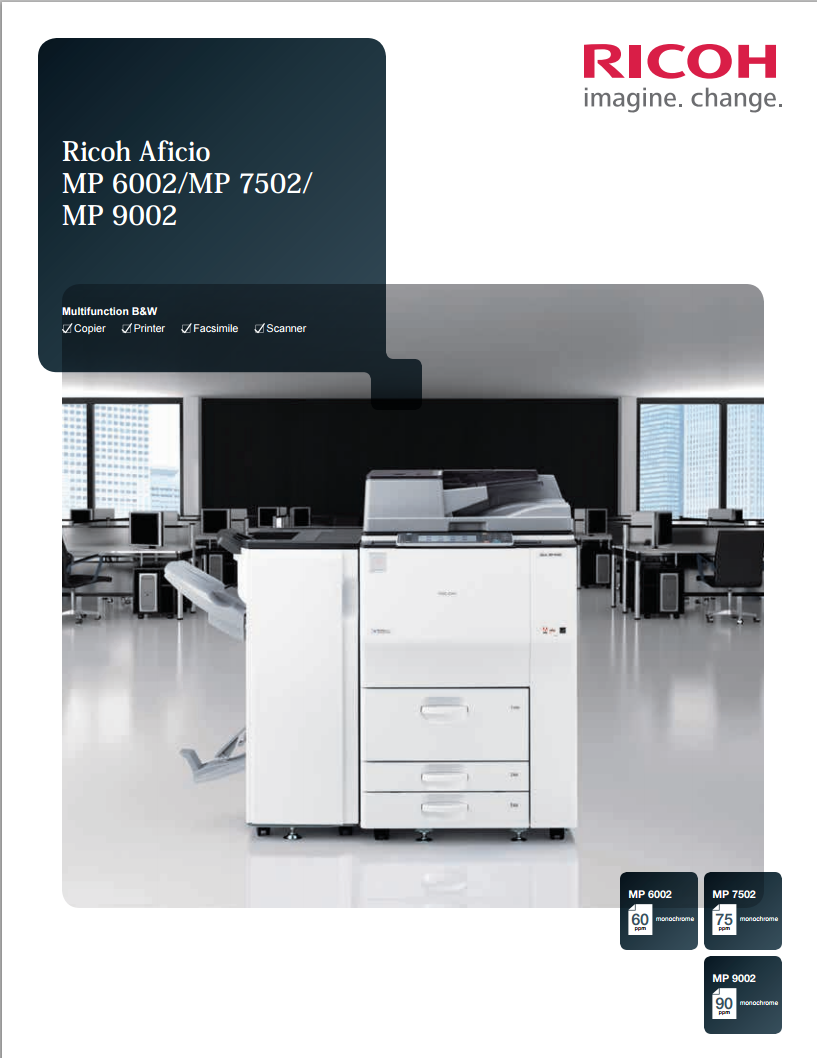 irGRiD Ricoh MP 7502 Copier SR 4060 Finisher Insurance Claim 2013