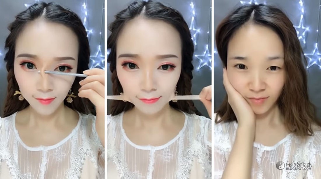 Trending Chinese Makeup Transformation Before and After