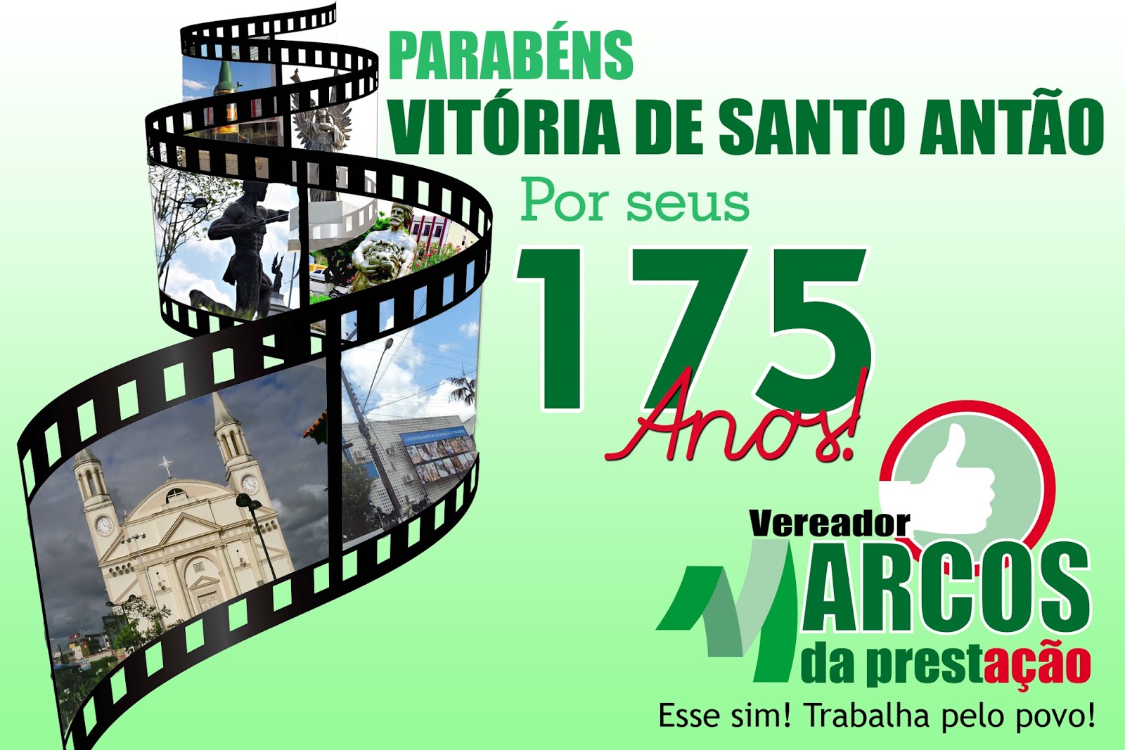 MARCOS DA PRESTAÇÃO VITÓRIA DE SANTO ANTÃO COMPLETA 175 ANOS