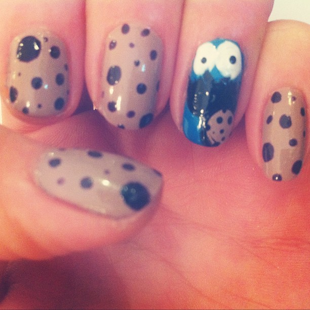 MUA Cosmetics: Get Cookie Monster Nails for National Chocolate Chip Day