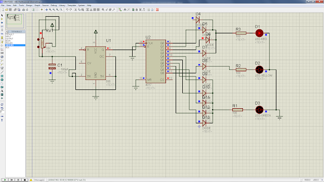 LAPORAN RANGKAIAN FLIP – FLOP , RUNNING LED , dan TRAFFIC LIGHT