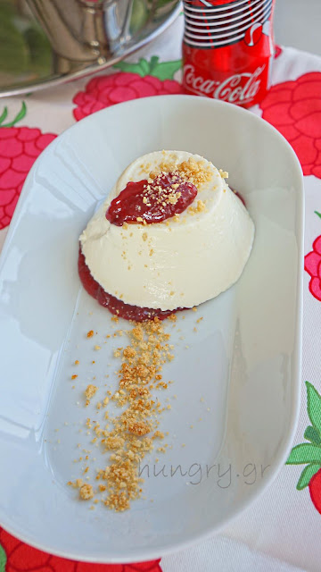 Cheese Mousse with Lingonberries