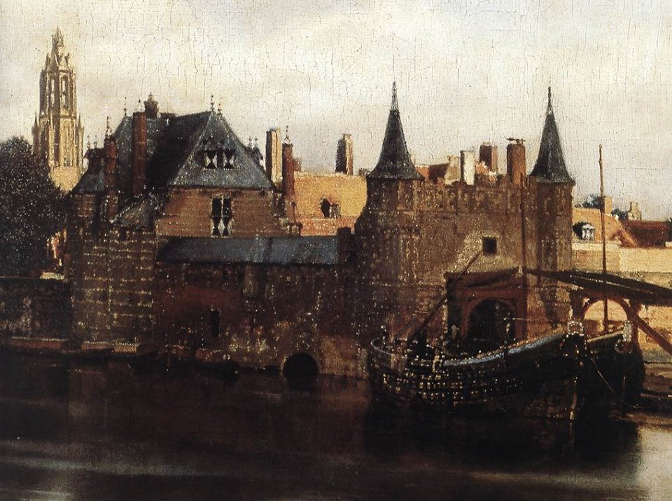 Réplique De Peinture Vue of Delft ( détail ), 1659 de Jan Vermeer (16321675, Netherlands Réplique De Peinture Vue of Delft ( détail ), 1659 de Jan Vermeer (16321675, Netherlands