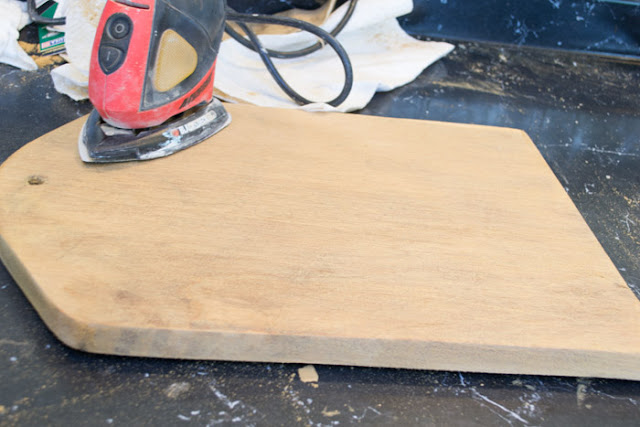 Refinishing a wooden cutting board