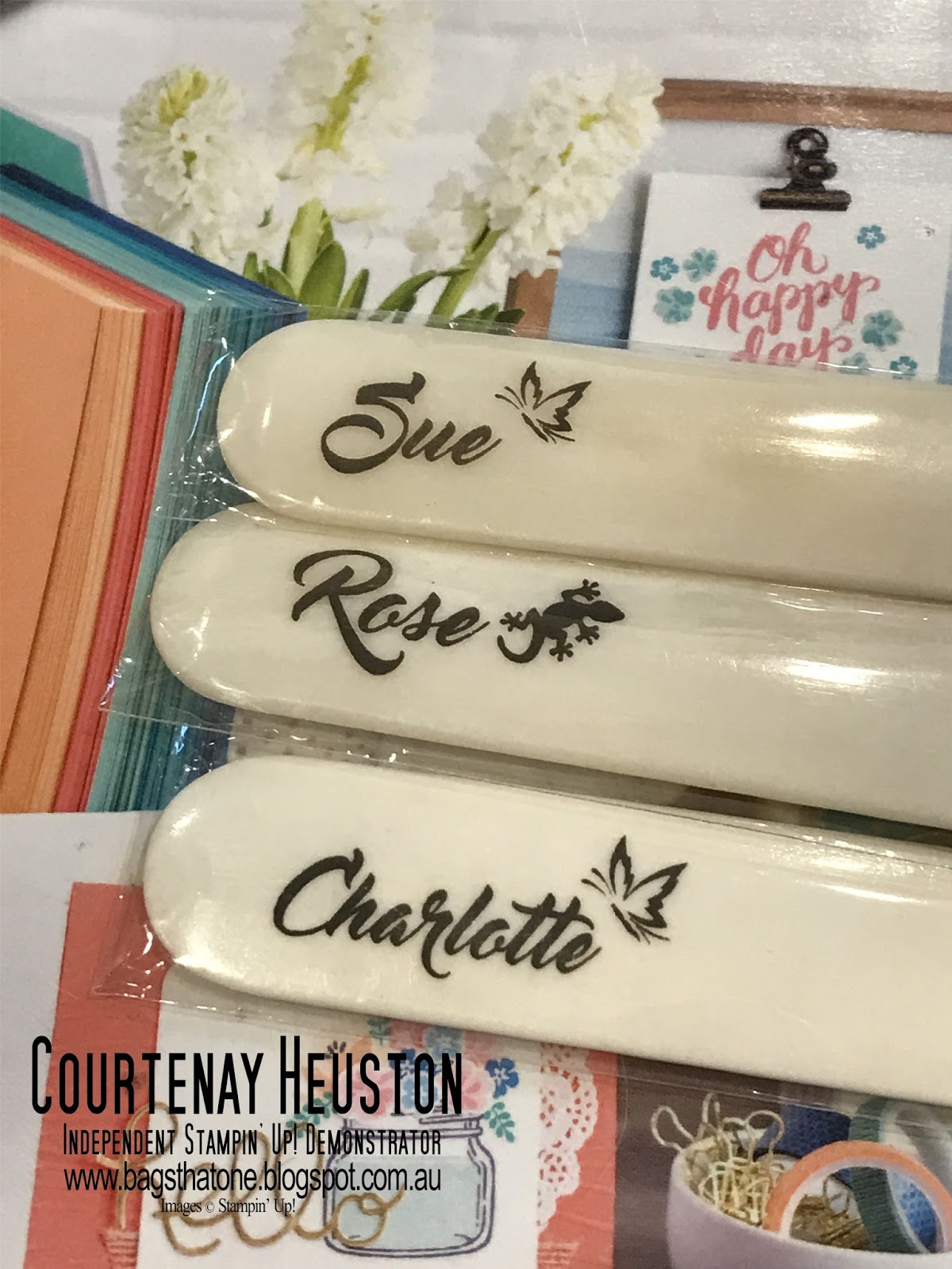 Bags That One! Engraved Bone Folders