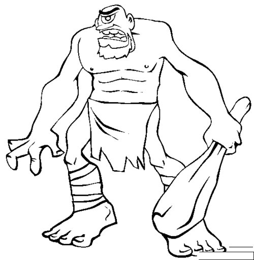 Free Cyclops Coloring Pages For Kids Disney.