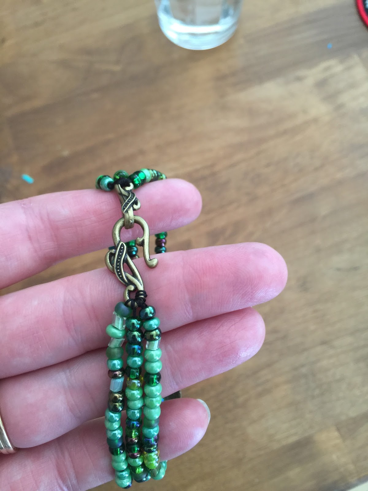 Craft Fiend Dragonfly beaded bracelet