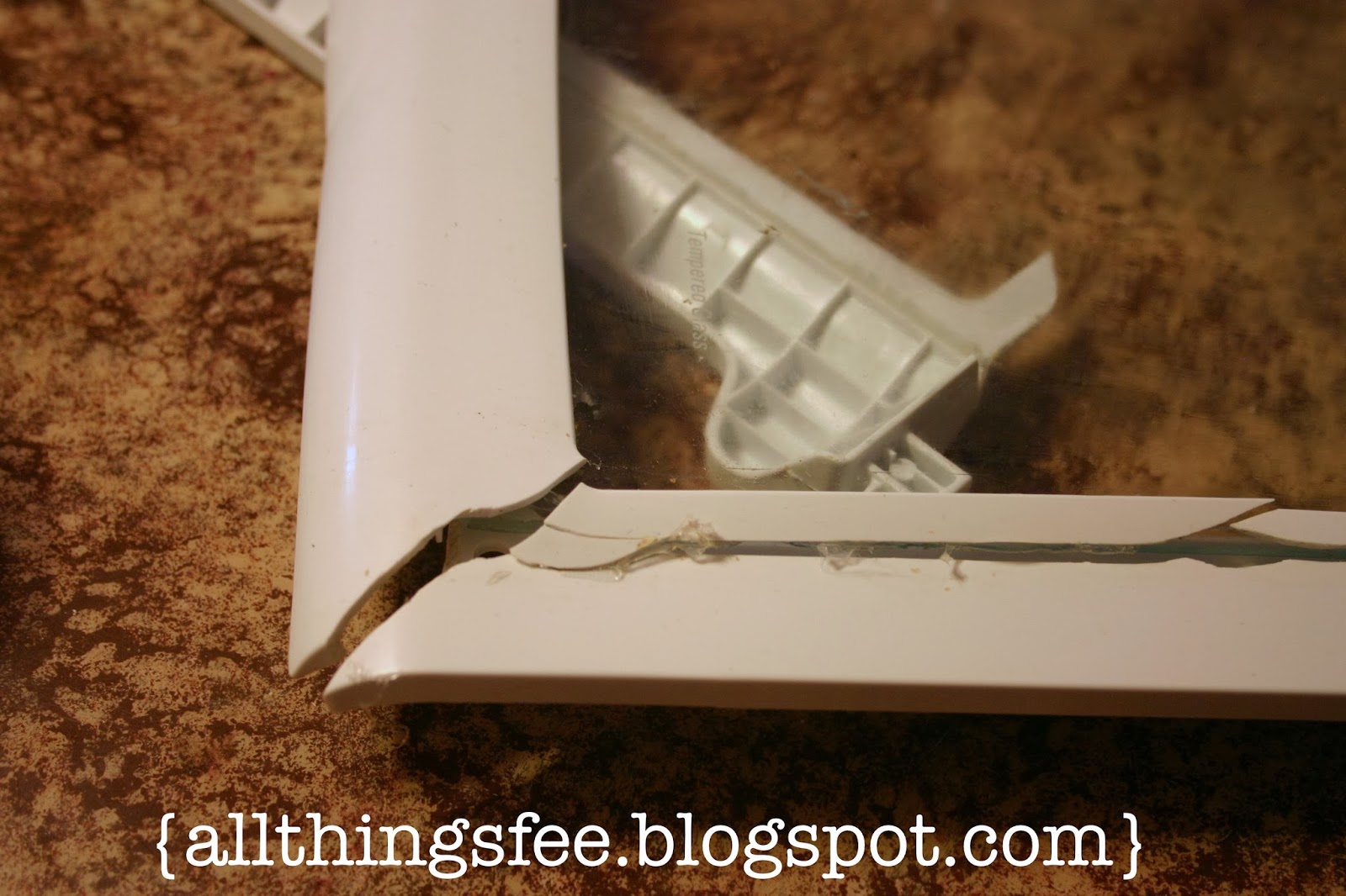 all things fee. where life meets craft Fix Broken Fridge Shelf