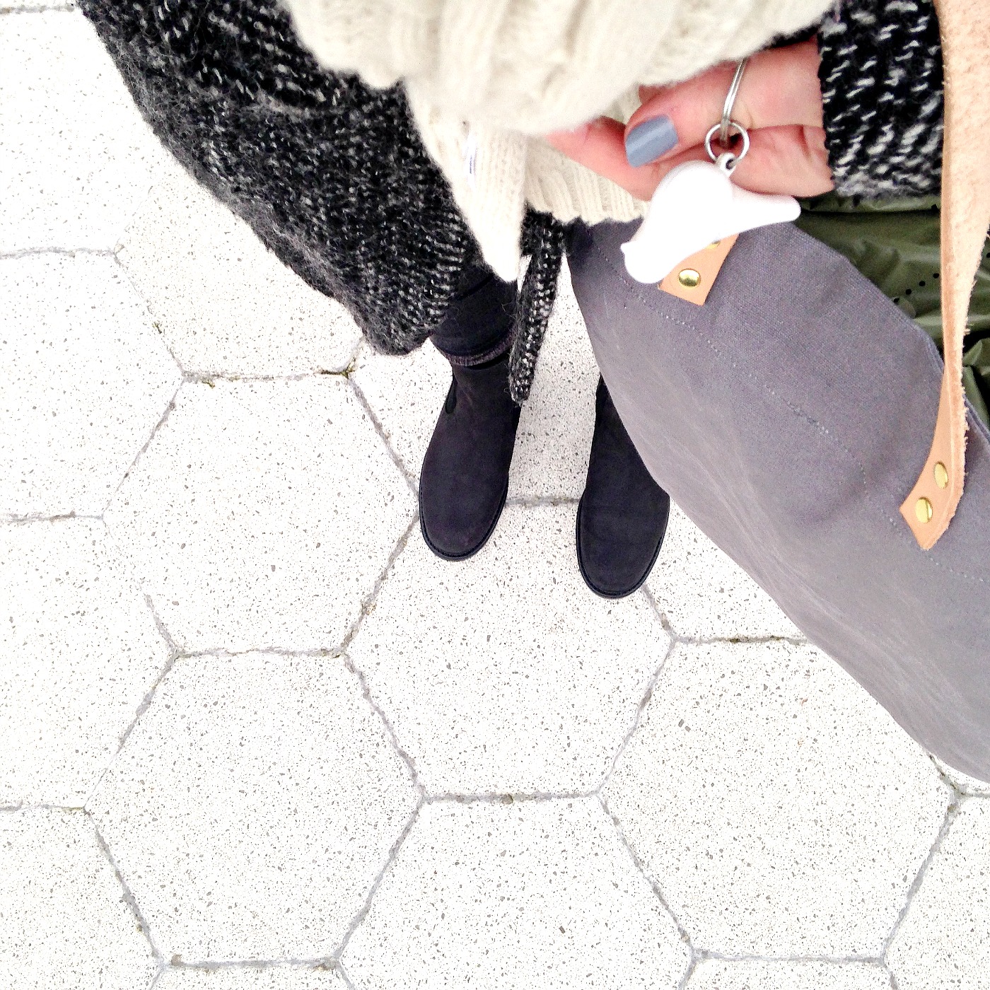 Comfy winter books and chunky socks winter boots and coffee mama style