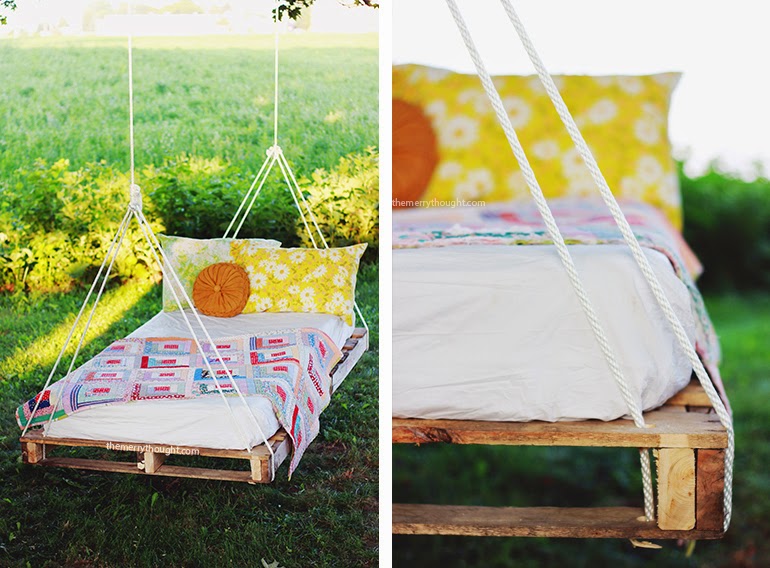 DIY Pallet Swing Bed Do it yourself ideas and projects