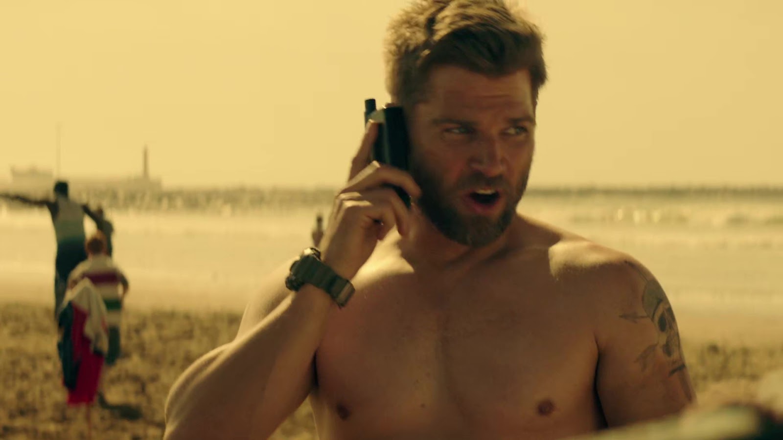 Mike Vogel and Noah Mills shirtless in The Brave 1-01 "Pilot" .
