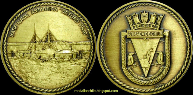 Base Antártica Arturo Prat medalla