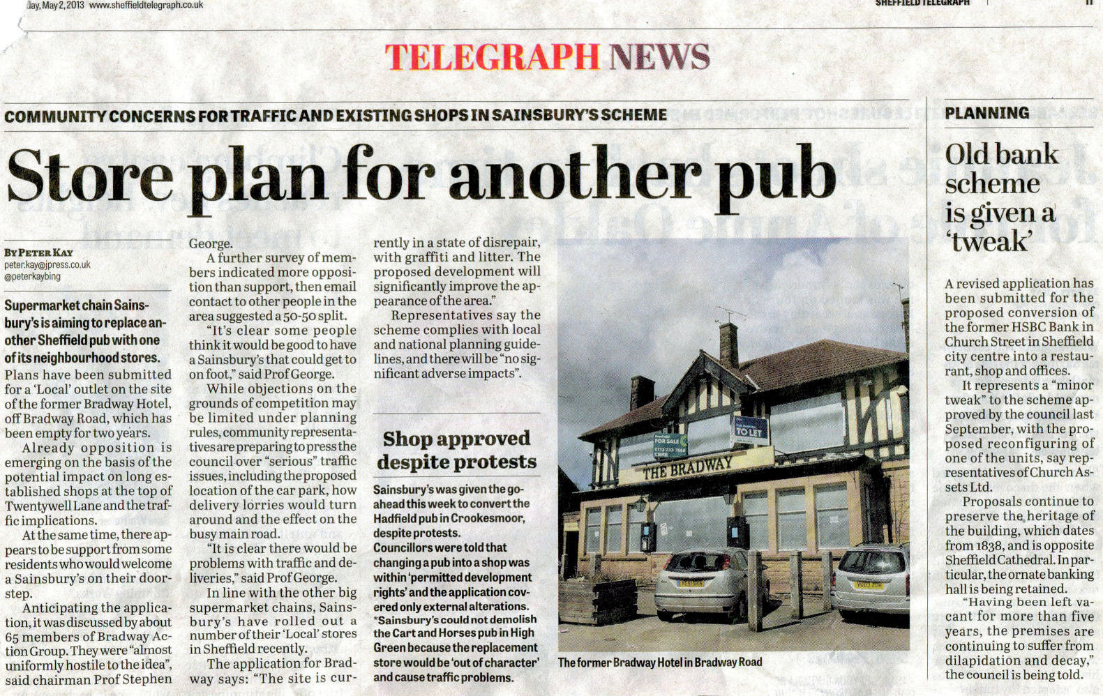 View From A Hill The Bradway Hotel Bradway Sheffield (demolished 2013)