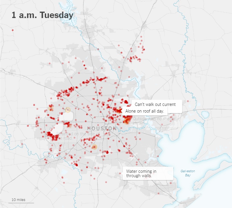 GIS Research and Map Collection Animated Map of Hurricane Harvey