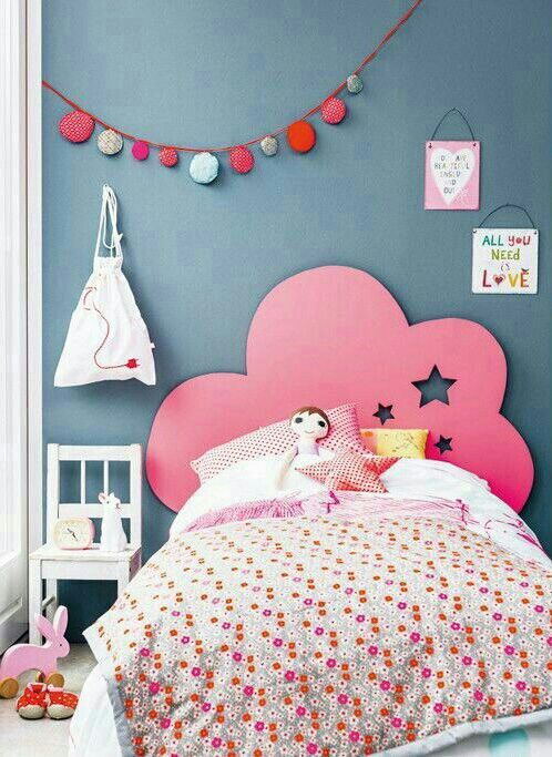 Un habitación con paredes en azul | Decoración