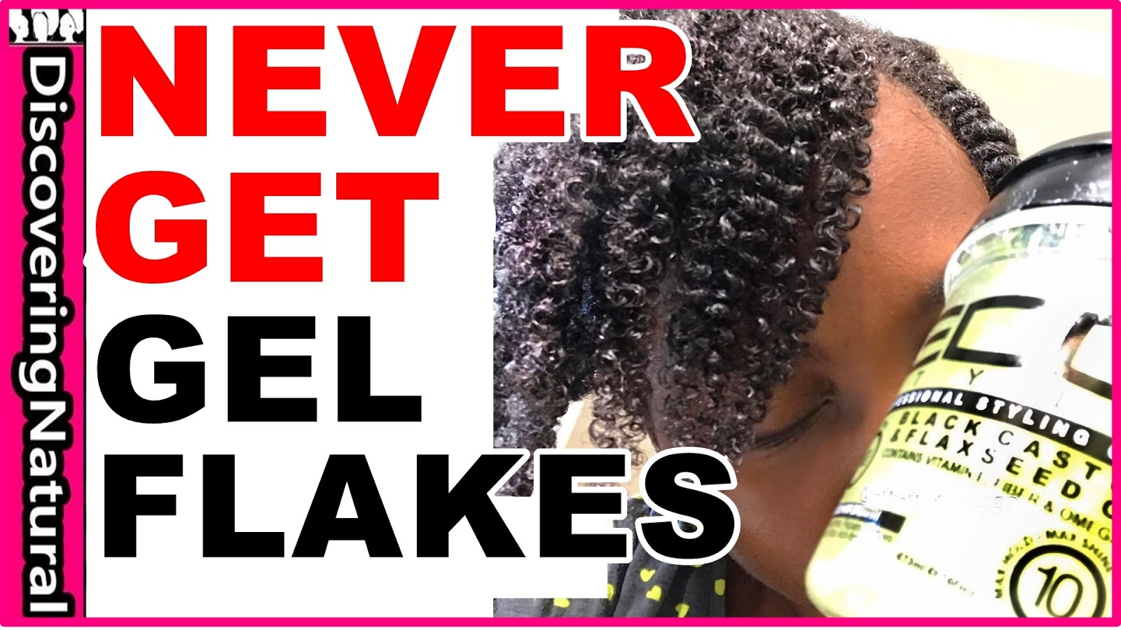 How to NEVER GET FLAKES when using GEL in your HAIR | Eco Styler Black  Castor & Flaxseed Oil