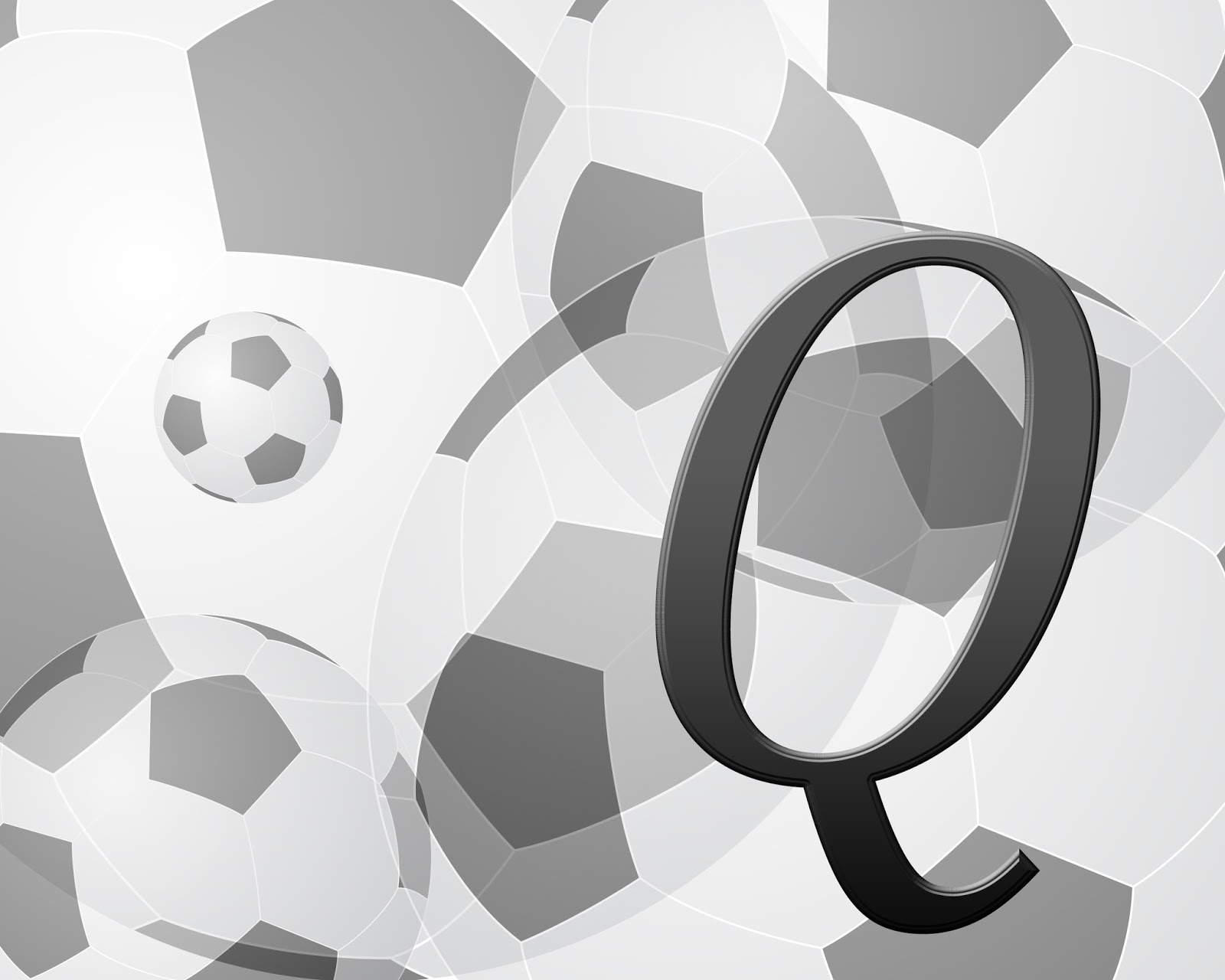 CJO Photo Printable Initial Art Soccer Q