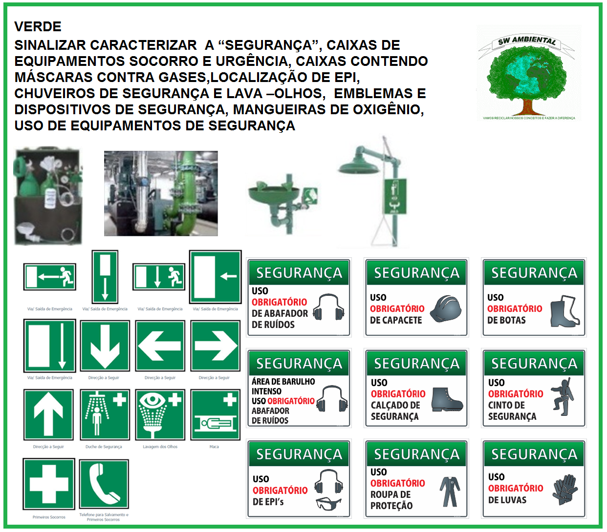SW AMBIENTAL NR 26 SINALIZAÇÕES DE SEGURANÇA SW AMBIENTAL NR 26 SINALIZAÇÕES DE SEGURANÇA