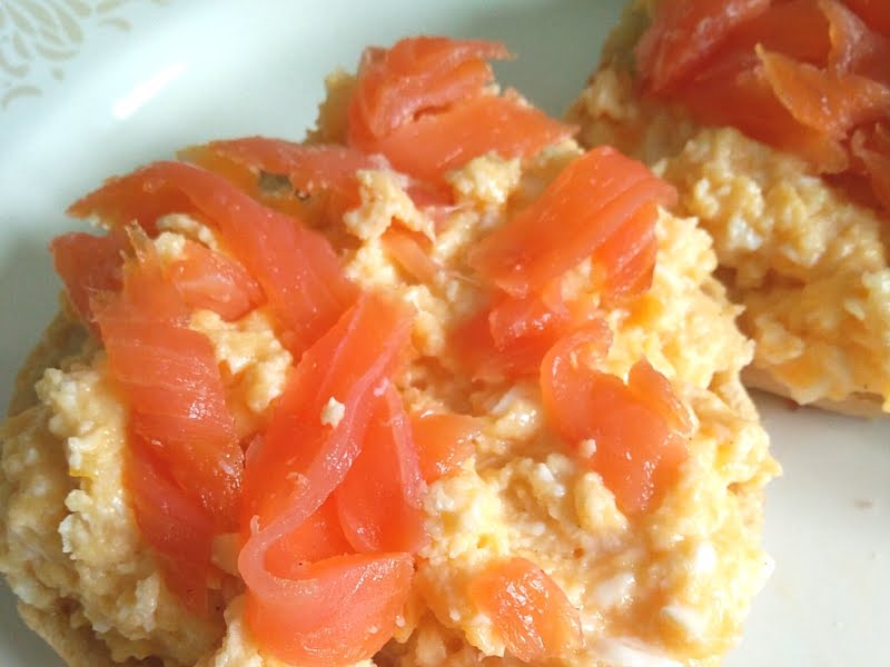 Softly Scrambled Eggs with Smoked Salmon Brunch Recipe