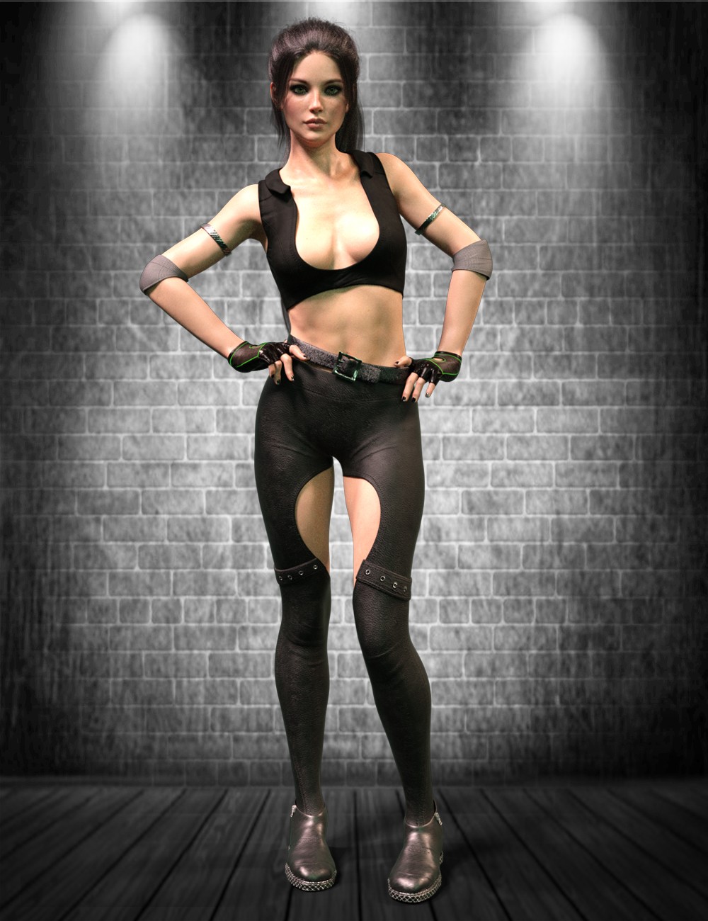 DAZ 3D - X-Fashion Combat Outfit for Genesis 8 Female.
