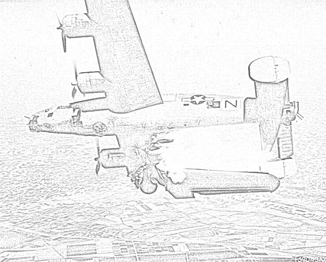 World War II in Pictures: Coloring Pages World War II Bombers