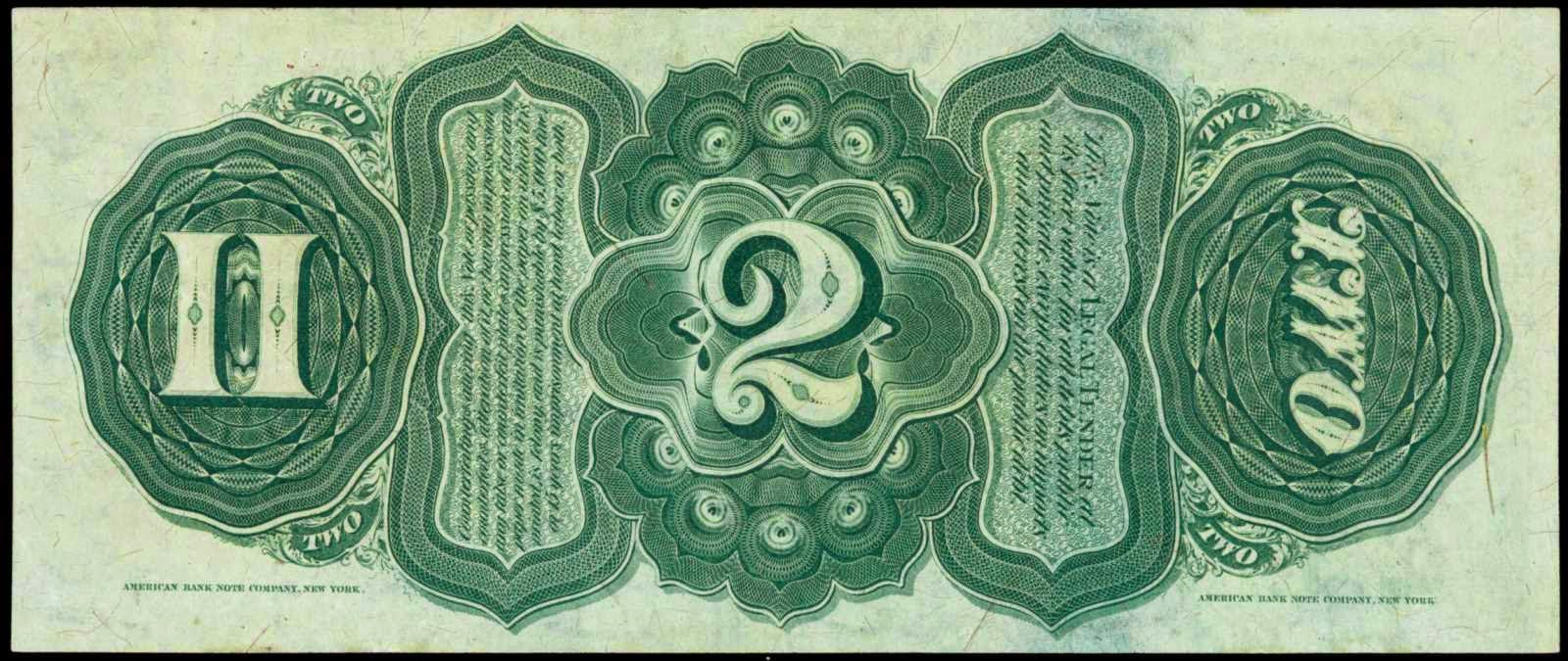 1869 2 Dollar Legal Tender Note