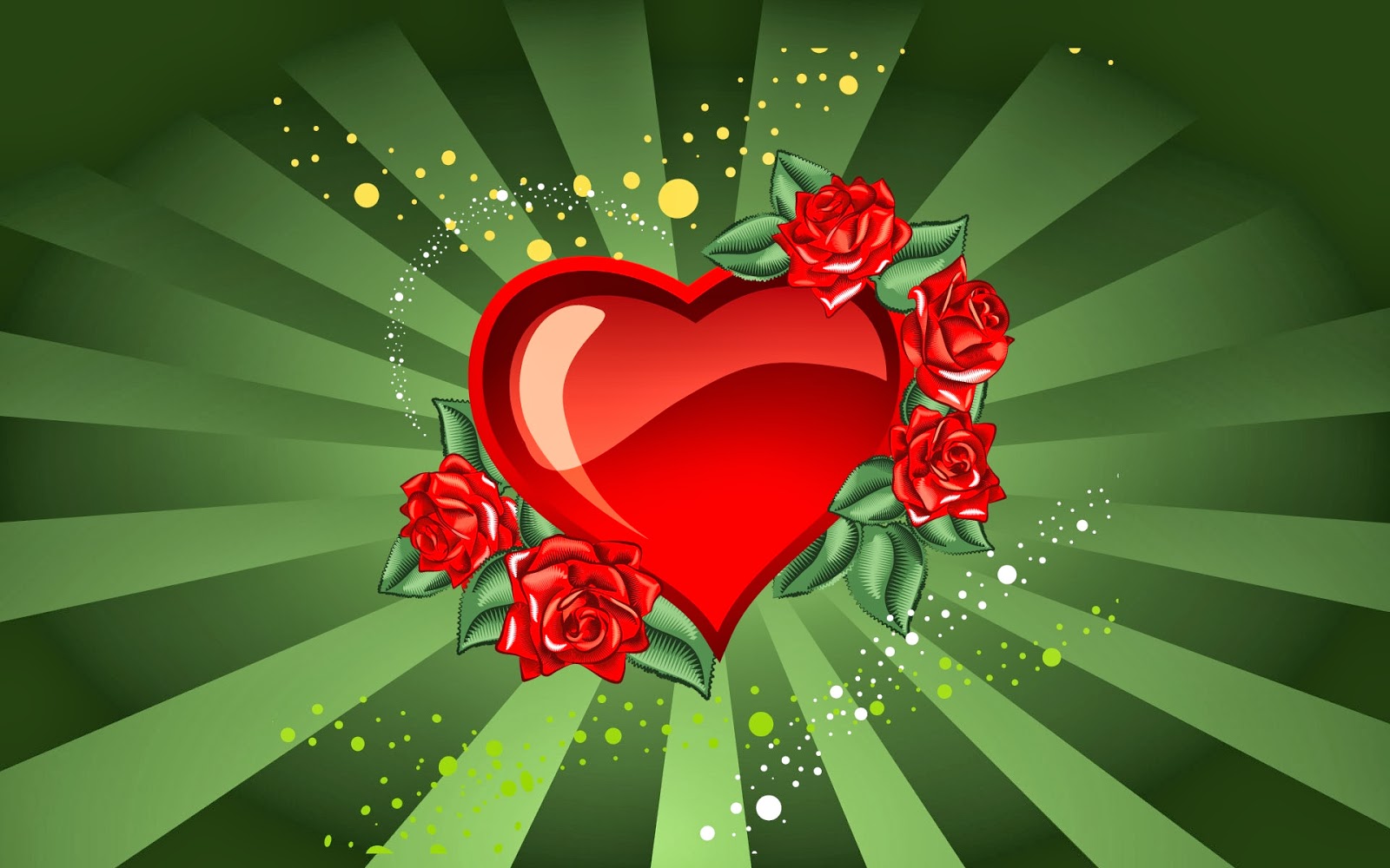 Corazon con Rosas Rojas - Fondos de Pantalla HD - Wallpapers HD